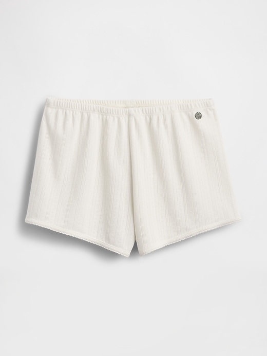 Image number 7 showing, Gap × Summer Fridays Pointelle PJ Shorts