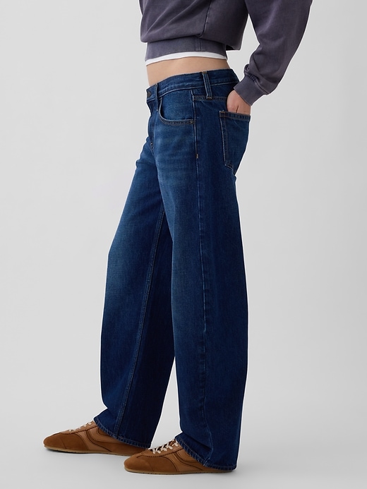 Image number 3 showing, Low Rise Barrel Jeans