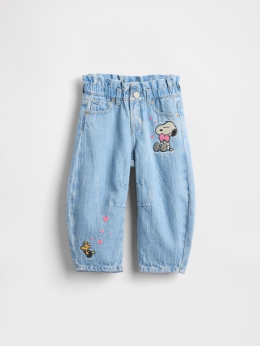 Image number 2 showing, Baby & Toddler Snoopy Pull-On Horseshoe Jeans