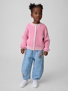 Baby & Toddler Snoopy Pull-On Horseshoe Jeans