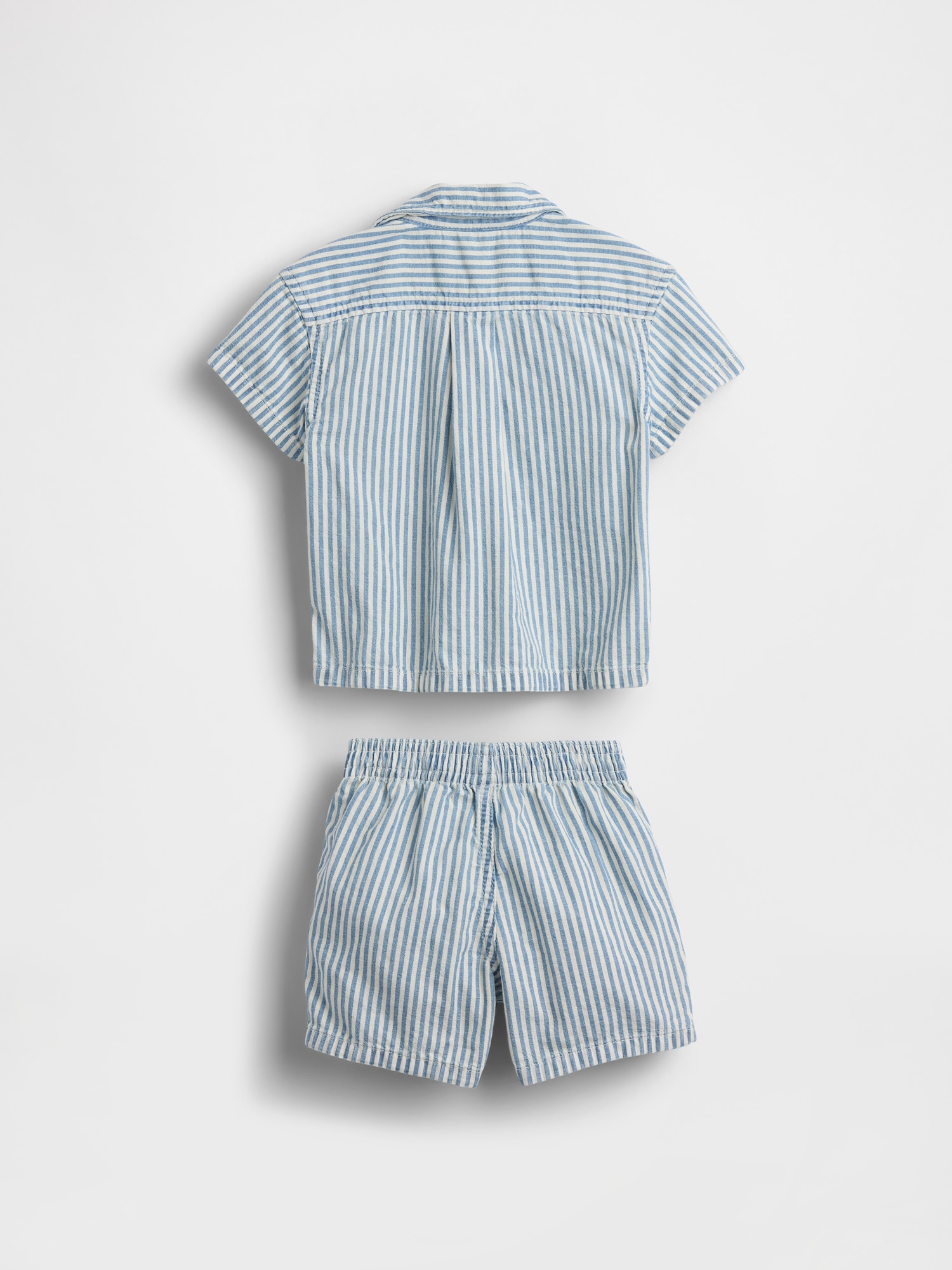 Baby Denim Stripe Outfit Set