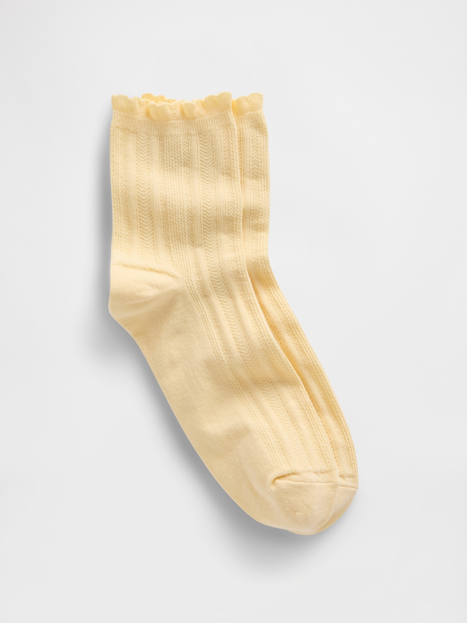 Pointelle Half Crew Socks