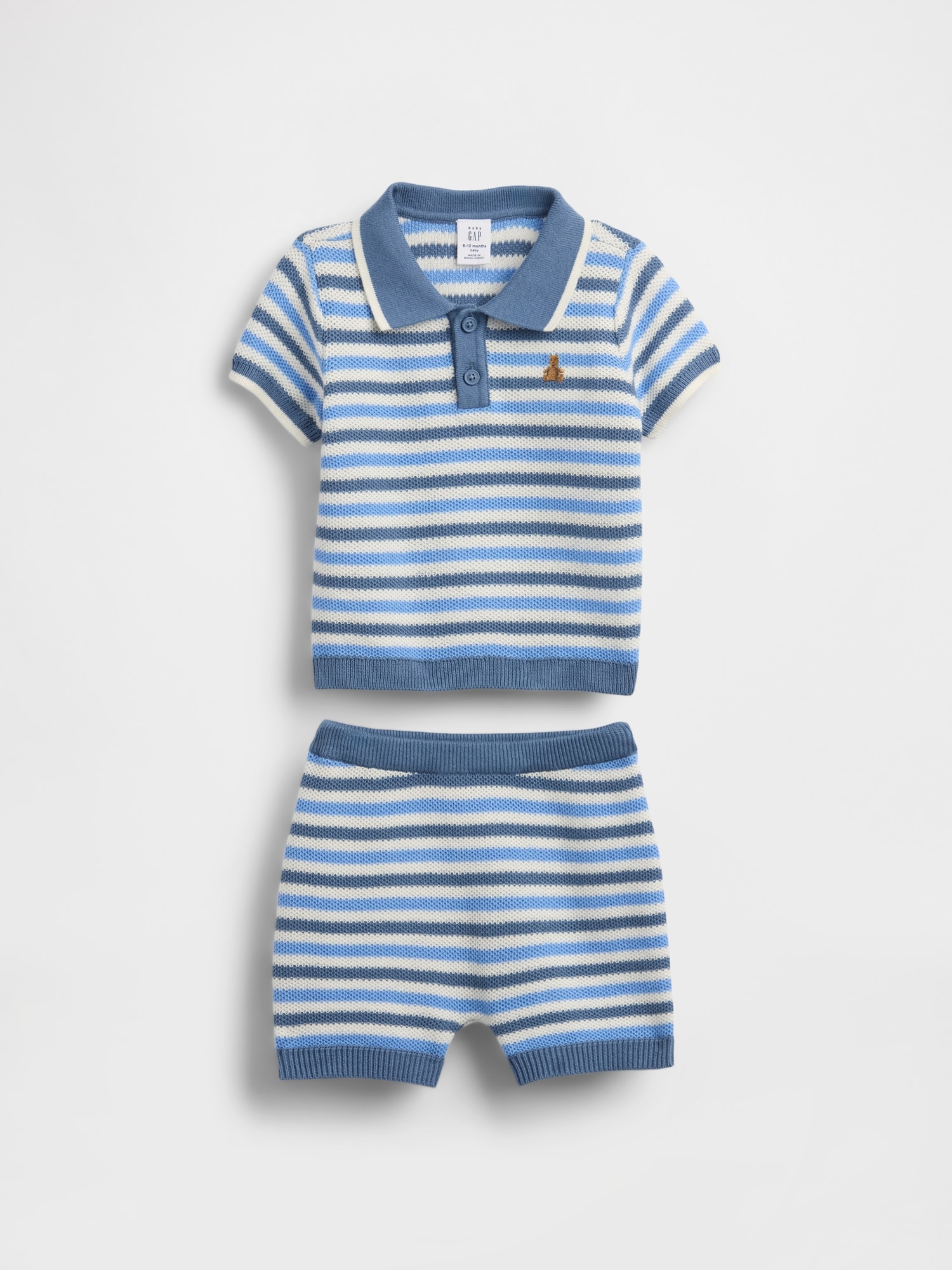 Baby Sweater Polo Outfit Set
