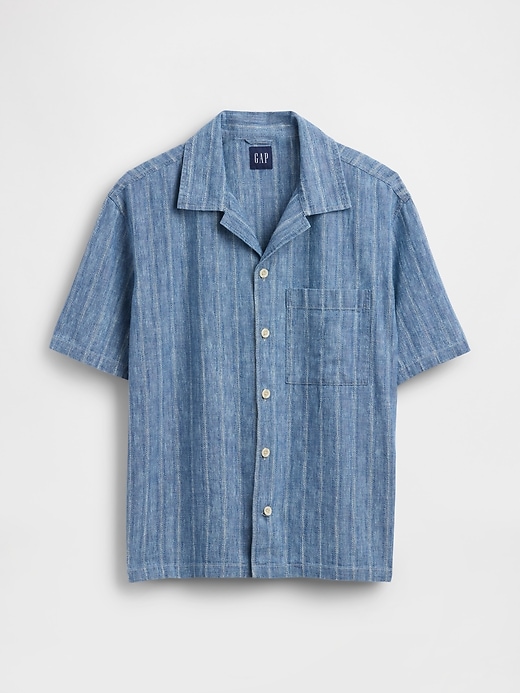 Image number 5 showing, Denim Dobby Resort Shirt