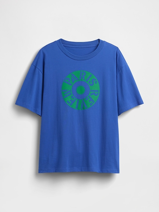 Image number 6 showing, Robert Indiana Oversized Graphic T-Shirt