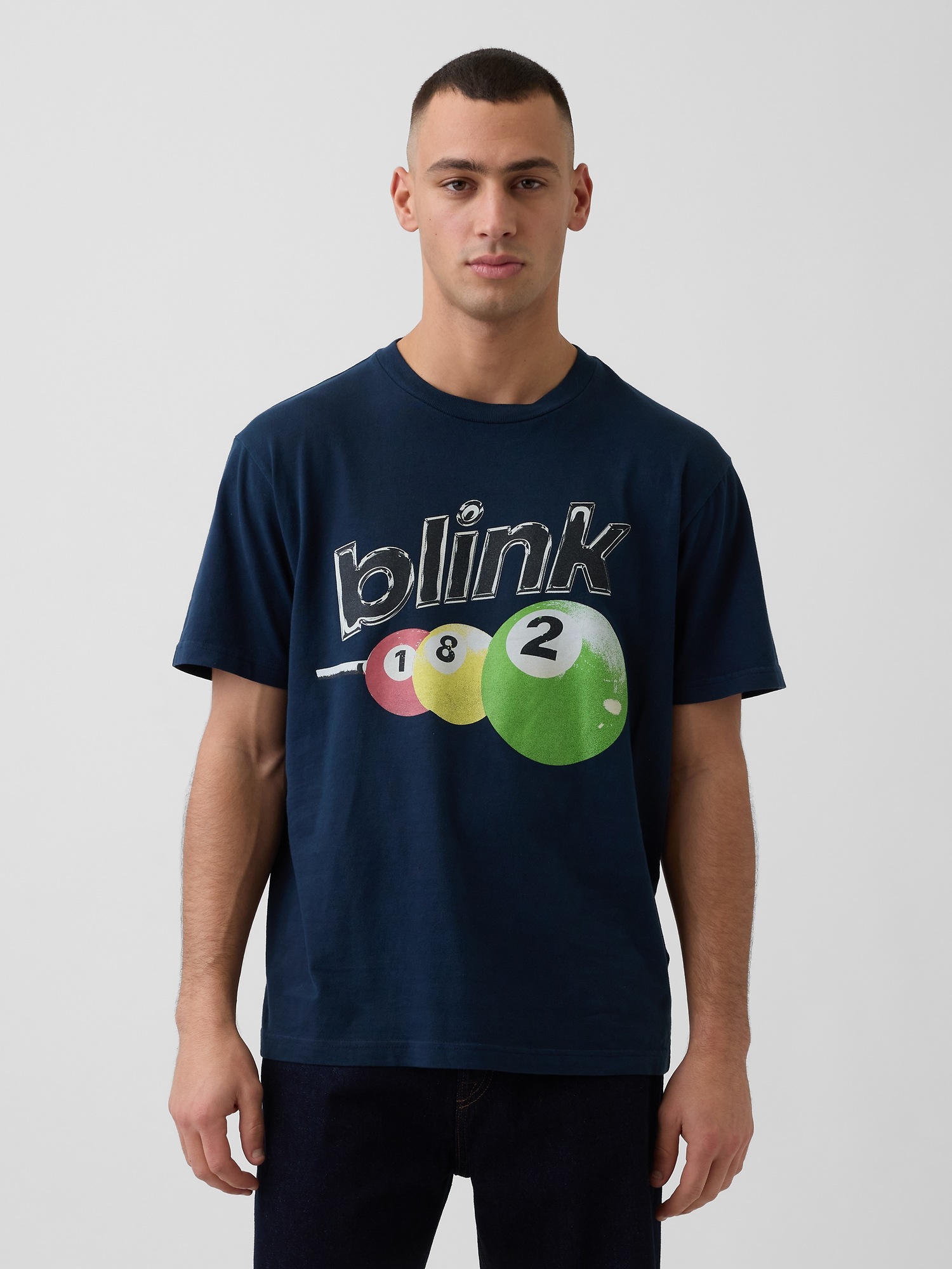 Мужские футболки Gap Blink 182 Relaxed Graphic T-Shirt