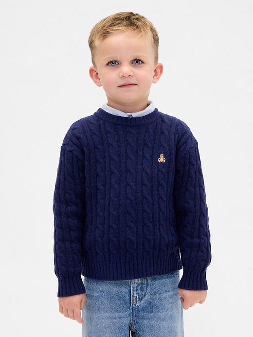 Image number 3 showing, Baby & Toddler CashSoft Cable-Knit Sweater