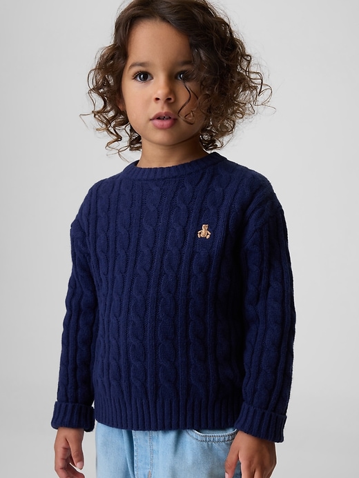 Image number 4 showing, Baby & Toddler CashSoft Cable-Knit Sweater