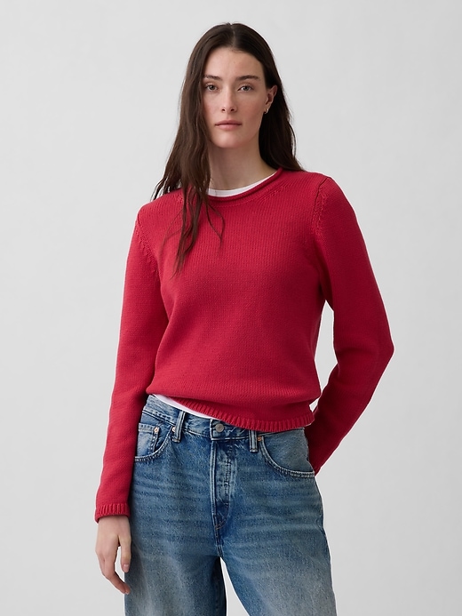 Image number 1 showing, 100% Cotton Rollneck Sweater