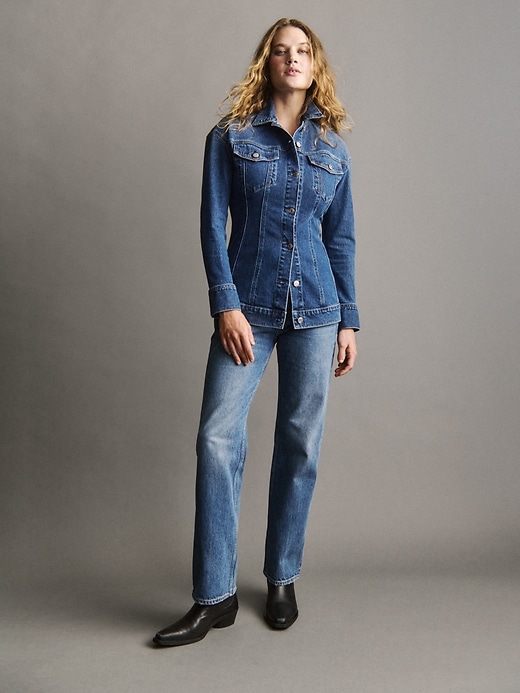 Image number 6 showing, Contoured Longline Denim Jacket