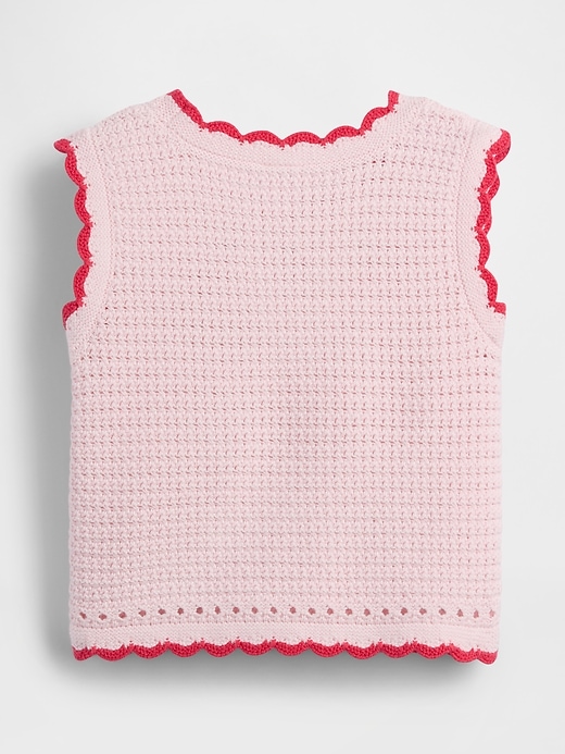 Image number 2 showing, Baby & Toddler Crochet Strawberry Sweater Tank