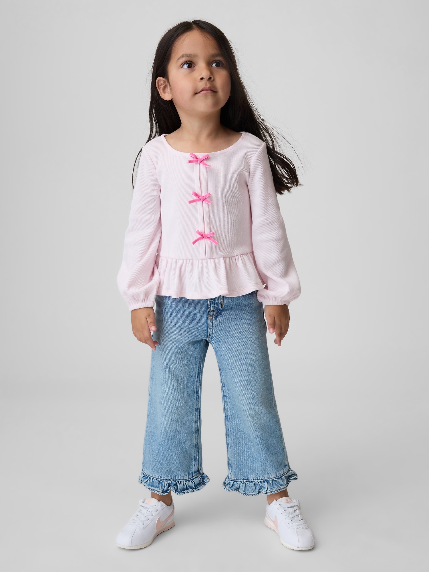 Baby & Toddler Ruffle-Hem Stride Jeans