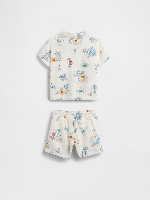 Image number 2 showing, Baby Winnie The Pooh Cotton Gauze Outfit Set