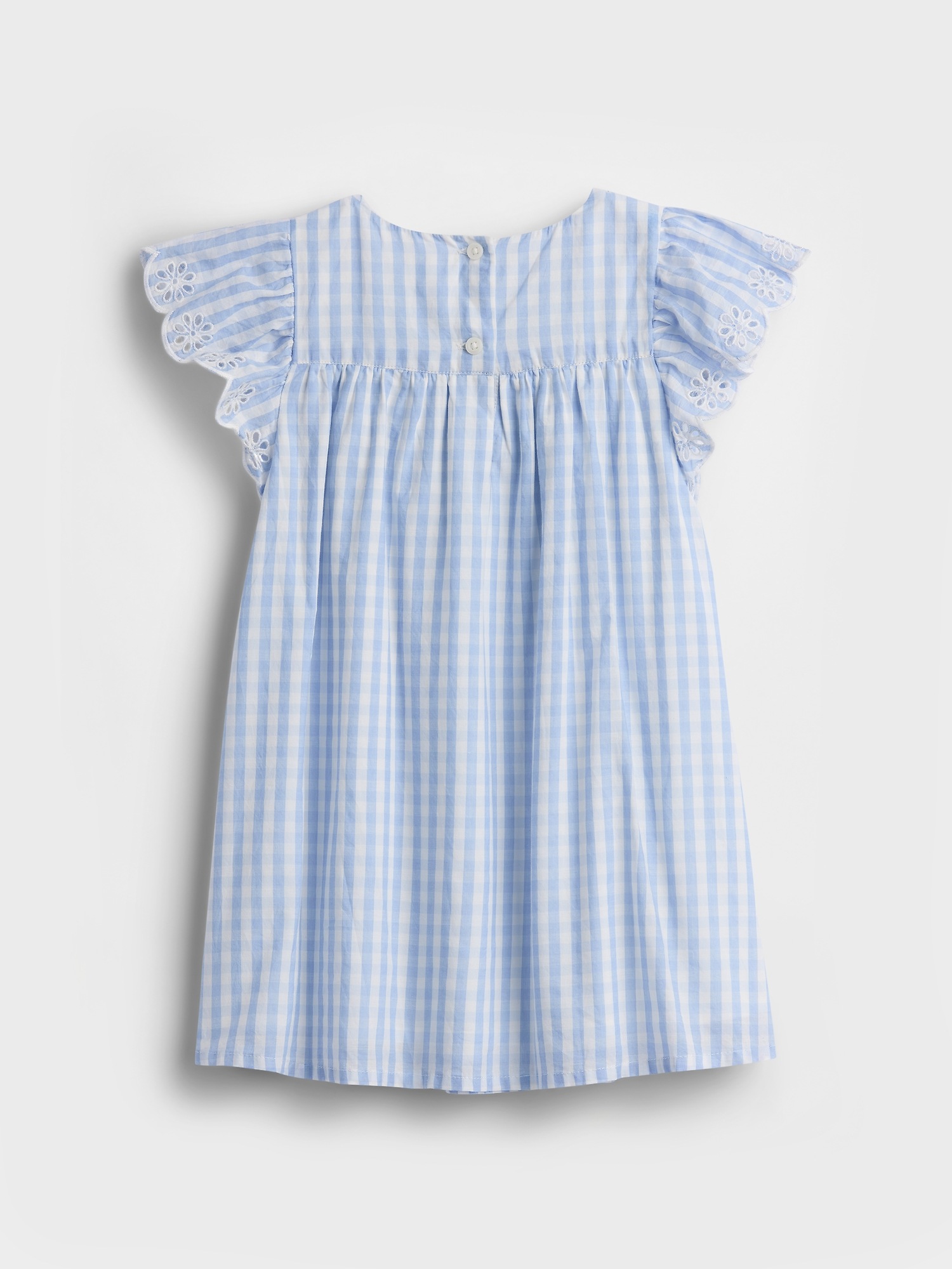 Детские платья Gap Baby & Toddler Eyelet Gingham Dress — фото 3