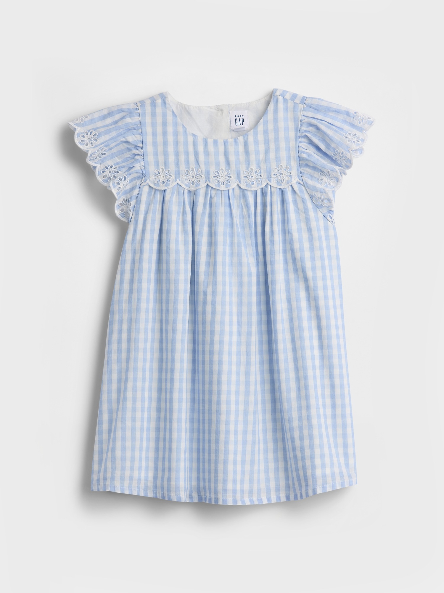 Детские платья Gap Baby & Toddler Eyelet Gingham Dress — фото 2