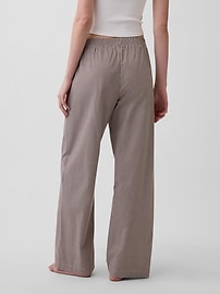 Poplin PJ Pants - Brown - View 30