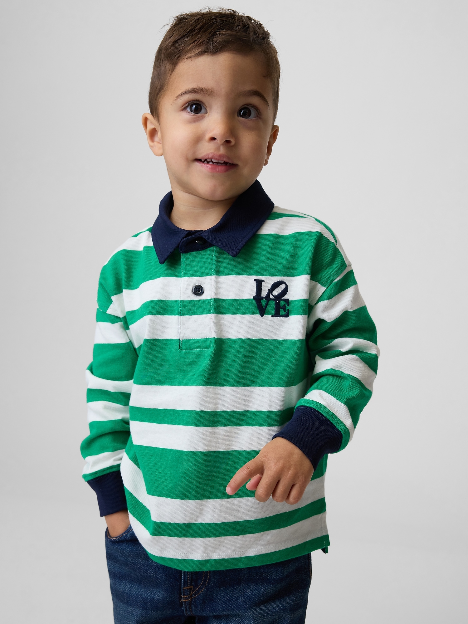 Toddler Robert Indiana LOVE Rugby Shirt