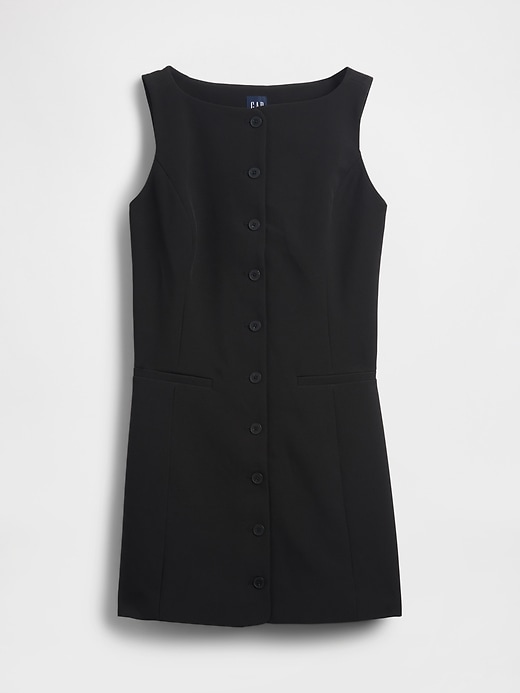 Image number 5 showing, BiStretch Button-Front Mini Dress