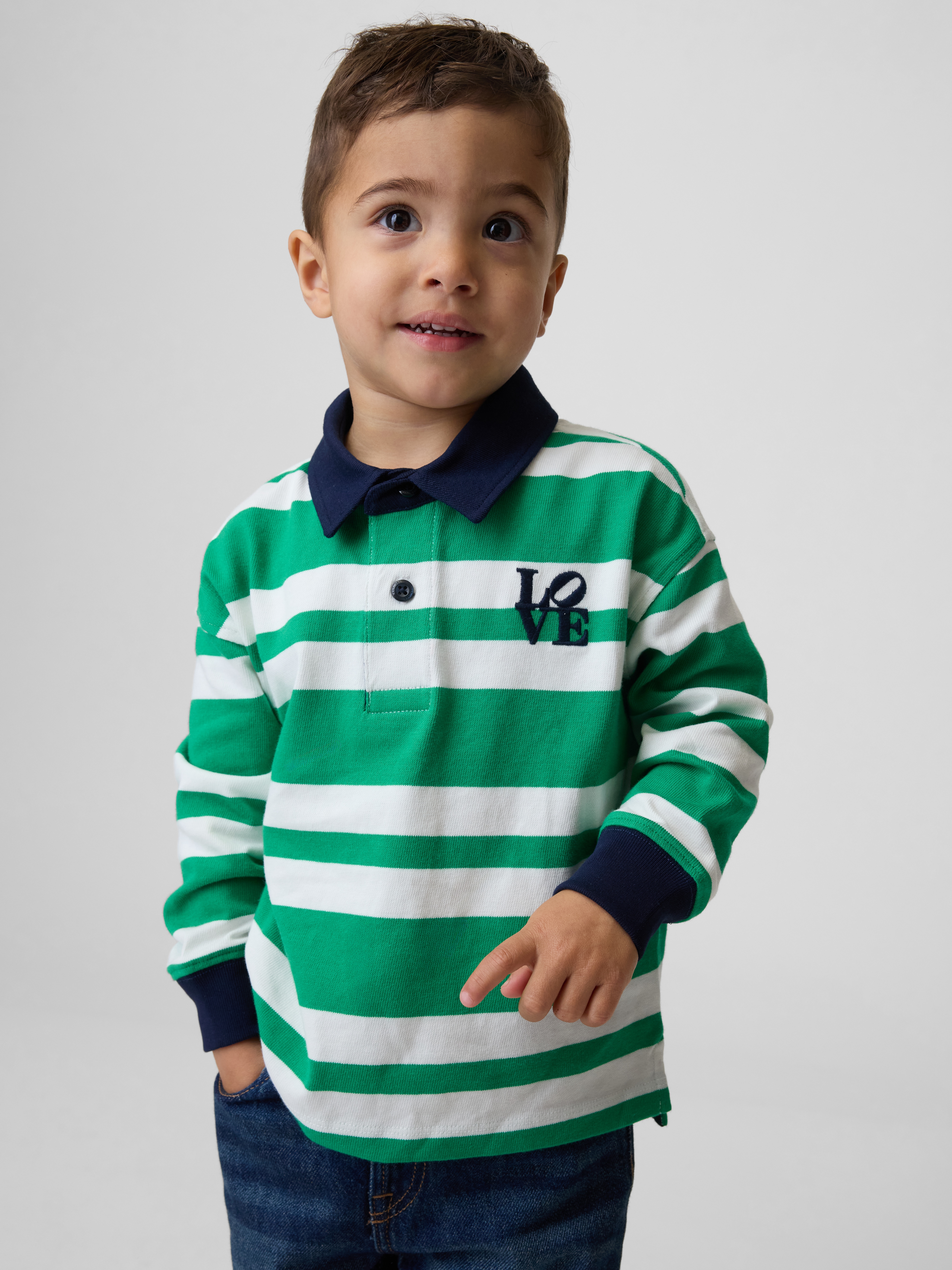 Toddler Robert Indiana LOVE Rugby Shirt