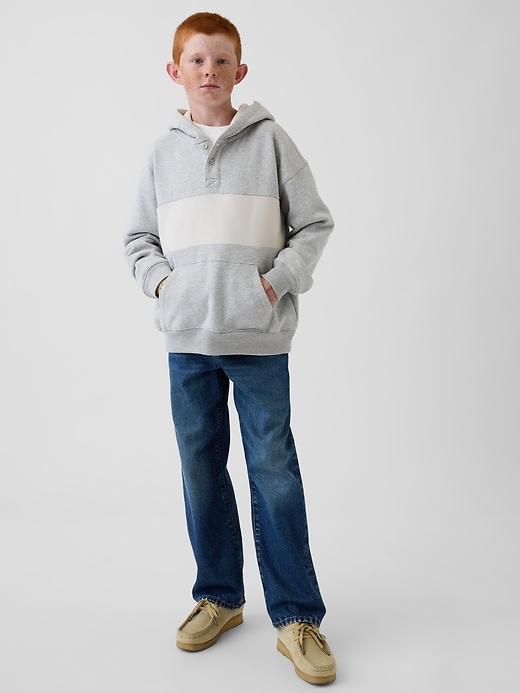 Image number 4 showing, Kids VintageSoft Relaxed Henley Hoodie