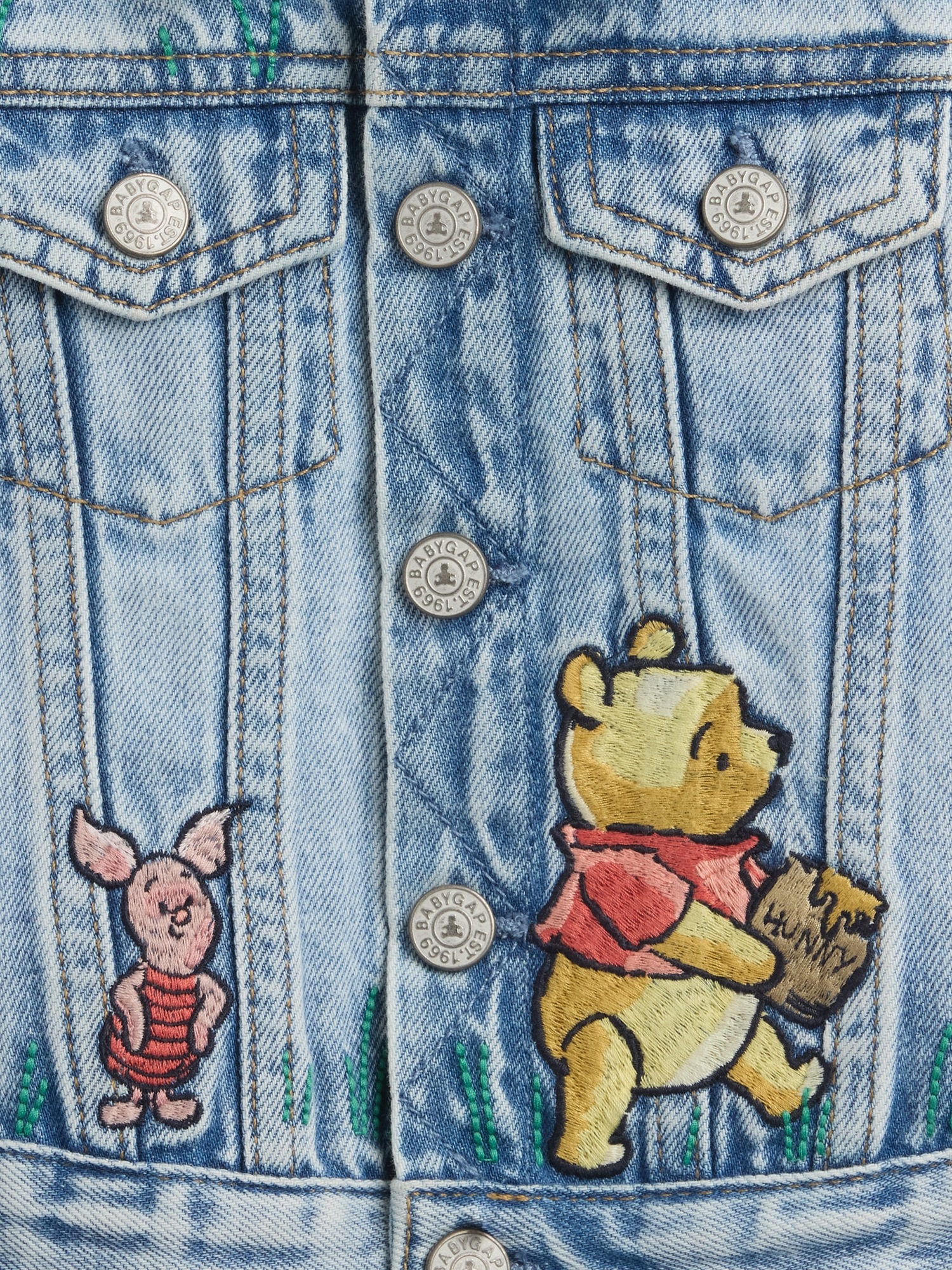 Детские куртки Gap Baby Winnie the Pooh Icon Denim Jacket — фото 3