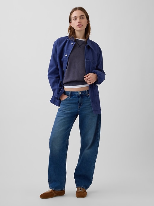 Image number 1 showing, Low Rise Barrel Jeans