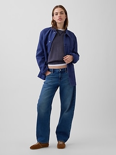 Low Rise Barrel Jeans