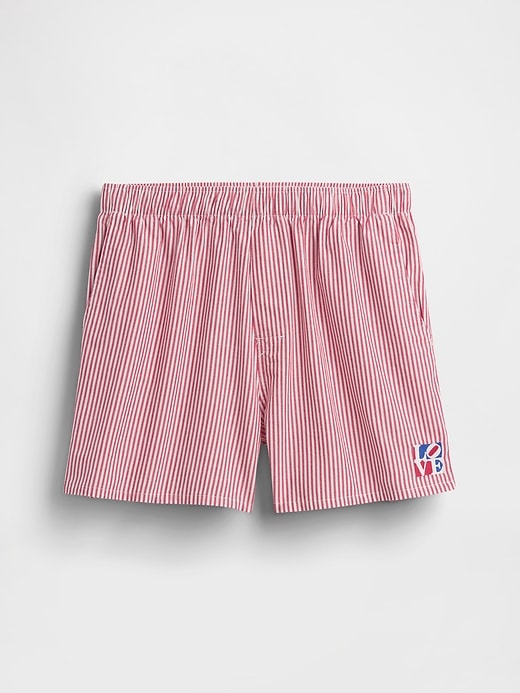 Image number 7 showing, Robert Indiana LOVE Poplin PJ Boxer Shorts