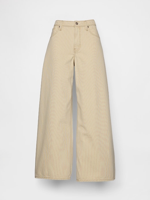 Image number 5 showing, Low Slung Stripe Extra Baggy Jeans