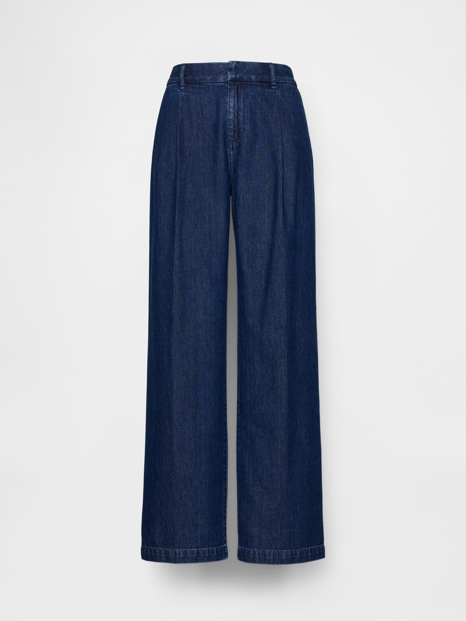 365 Low Rise Denim Pleated Trousers
