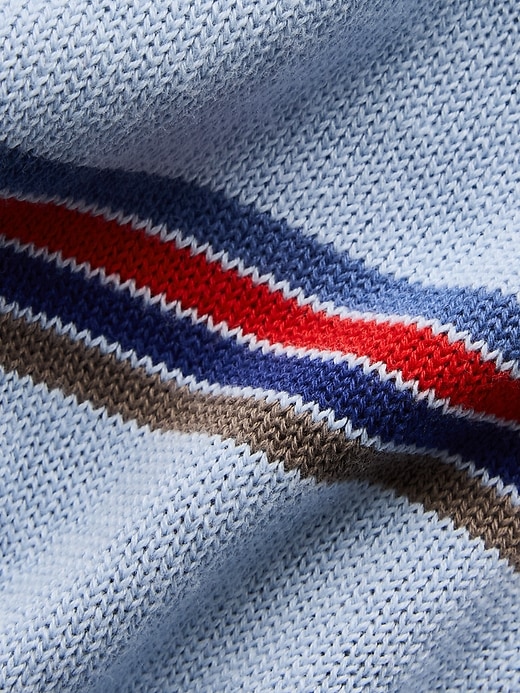 Image number 4 showing, 100% Cotton Relaxed Polo Sweater