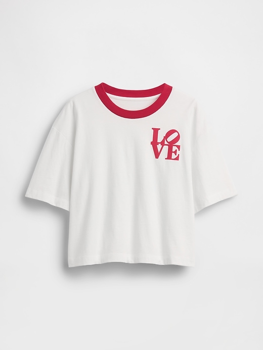 Image number 6 showing, Robert Indiana LOVE Crop T-Shirt
