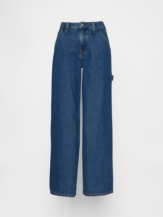 Image number 5 showing, Mid Rise UltraSoft Denim Baggy Trousers