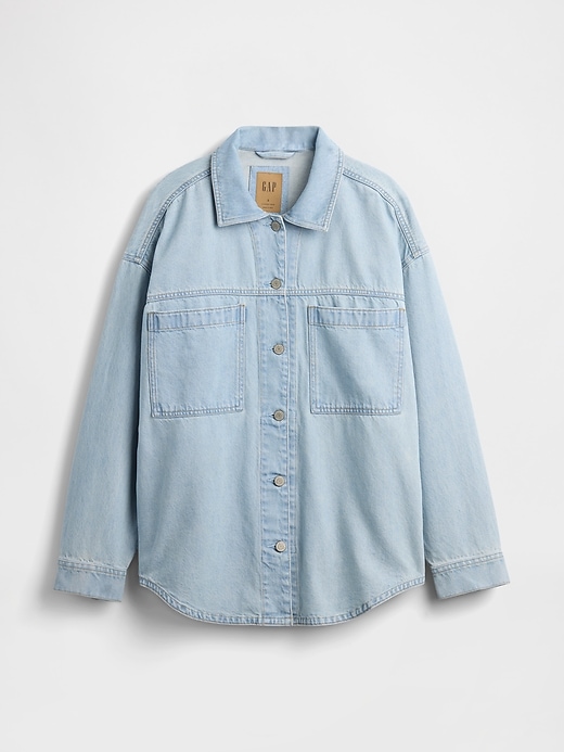 Oversized Denim Shirt Jacket | Gap