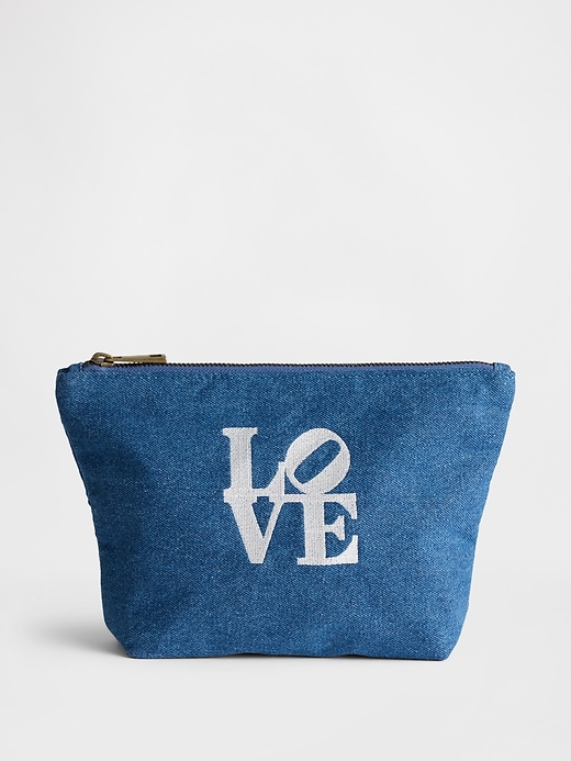 Image number 1 showing, Robert Indiana Love Denim Bag