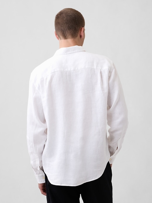 Image number 3 showing, 100% Linen Relaxed Shirt