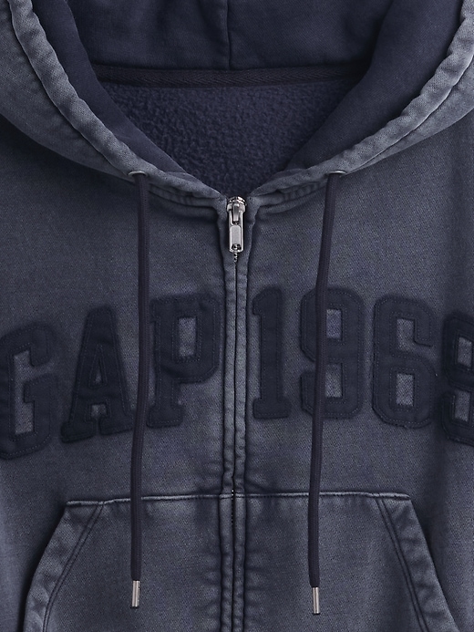 Image number 4 showing, VintageSoft 1969 Logo Zip Hoodie