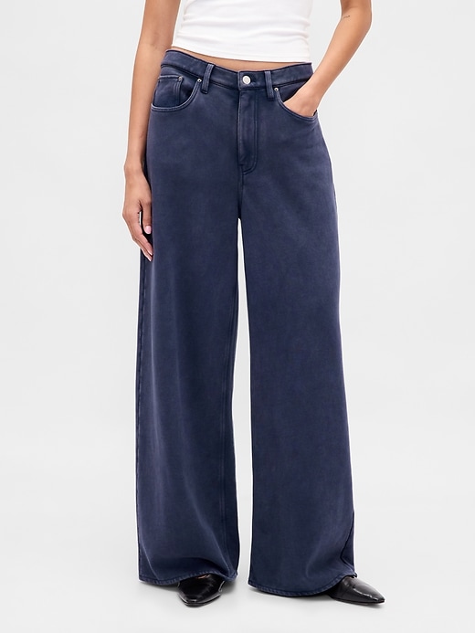 Heavyweight French Terry Wide-Leg Sweatpant Jeans