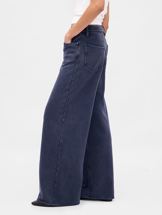 Heavyweight French Terry Wide-Leg Sweatpant Jeans