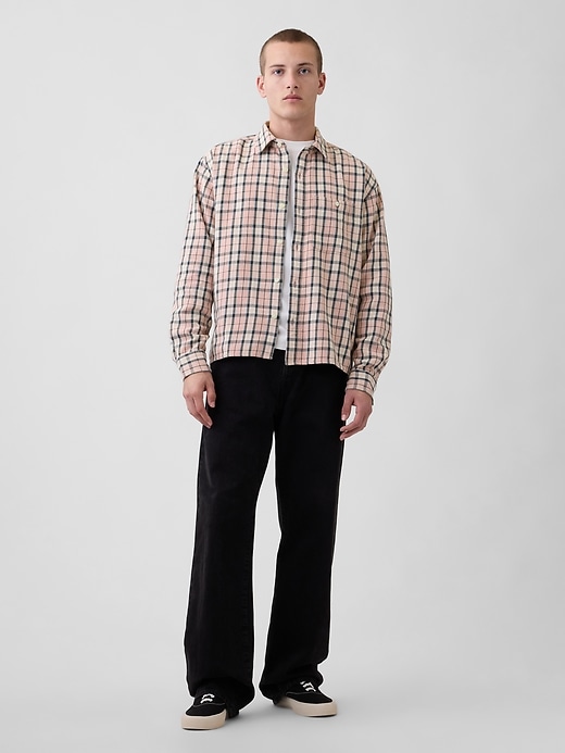 Image number 2 showing, Sunwashed Twill Straight-Hem Shirt
