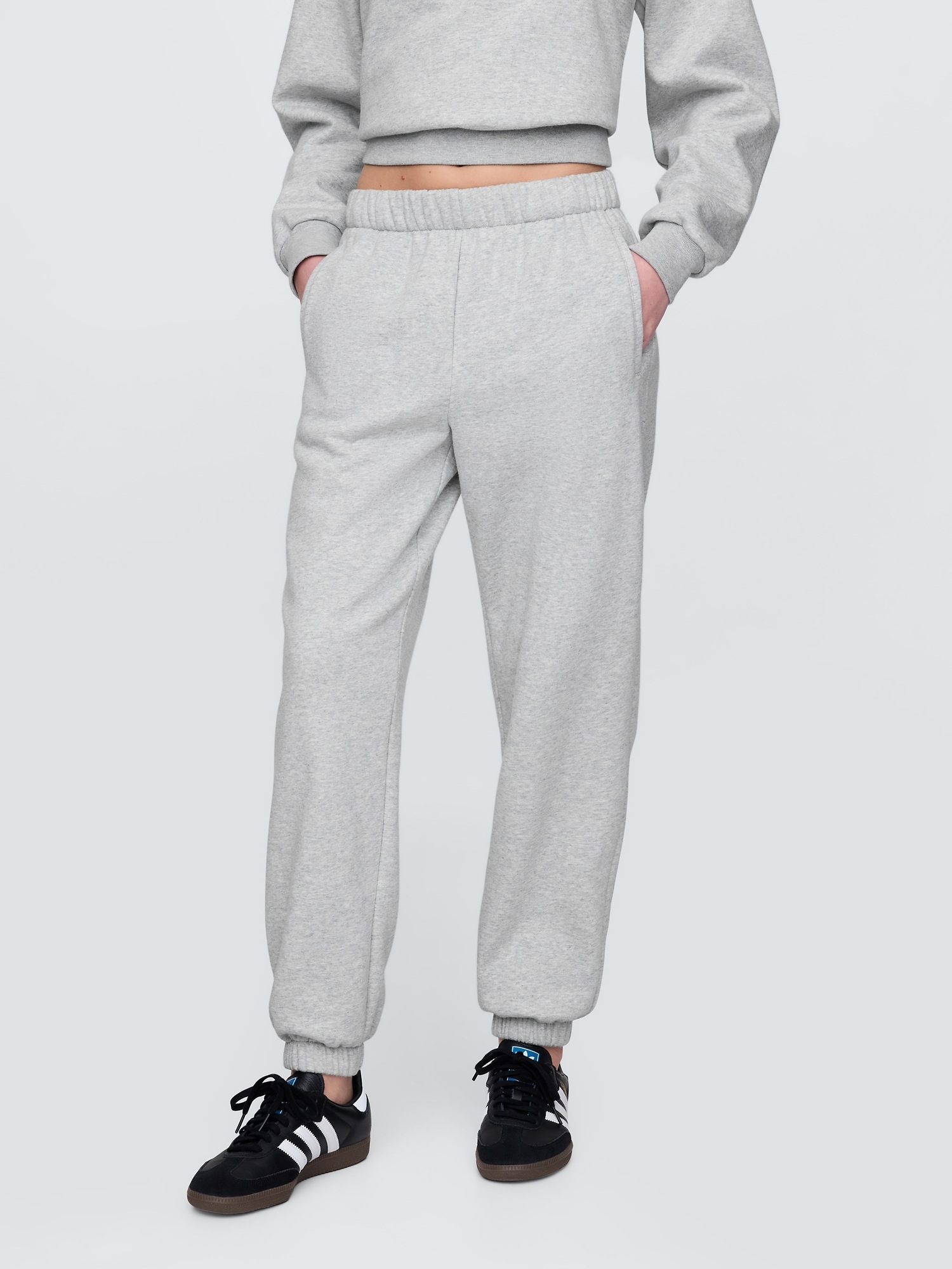Женские брюки Gap High Rise VintageSoft Relaxed, цвет: Меланжевый серый — фото 2