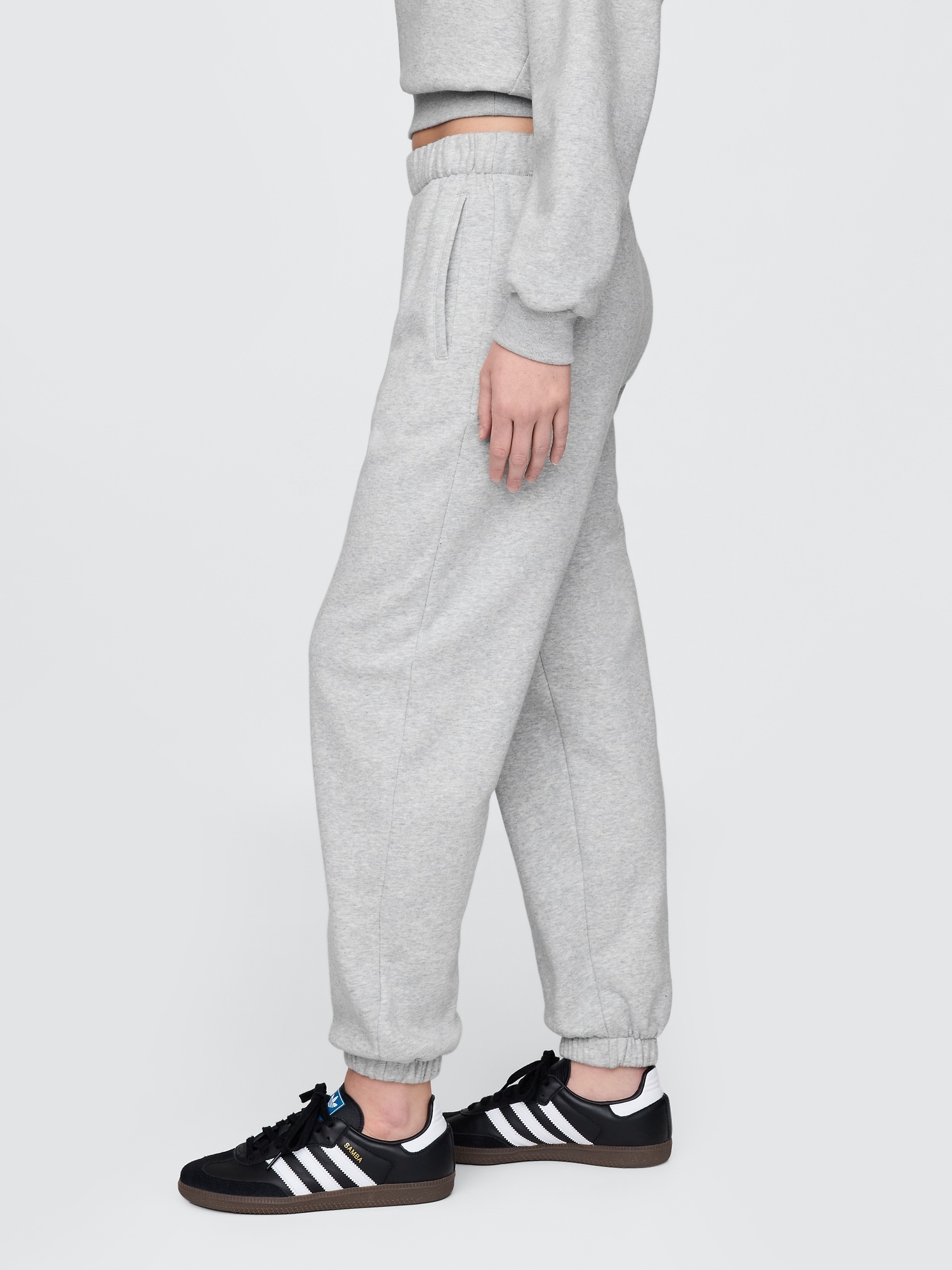 Женские брюки Gap High Rise VintageSoft Relaxed, цвет: Меланжевый серый — фото 3