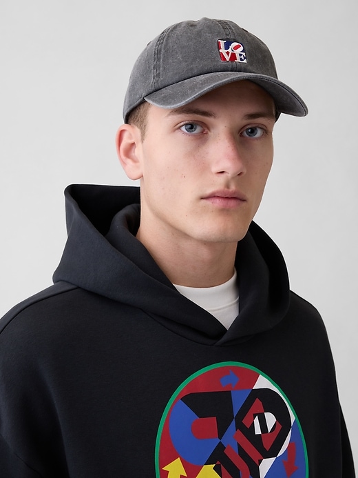 Image number 1 showing, Robert Indiana LOVE Baseball Hat