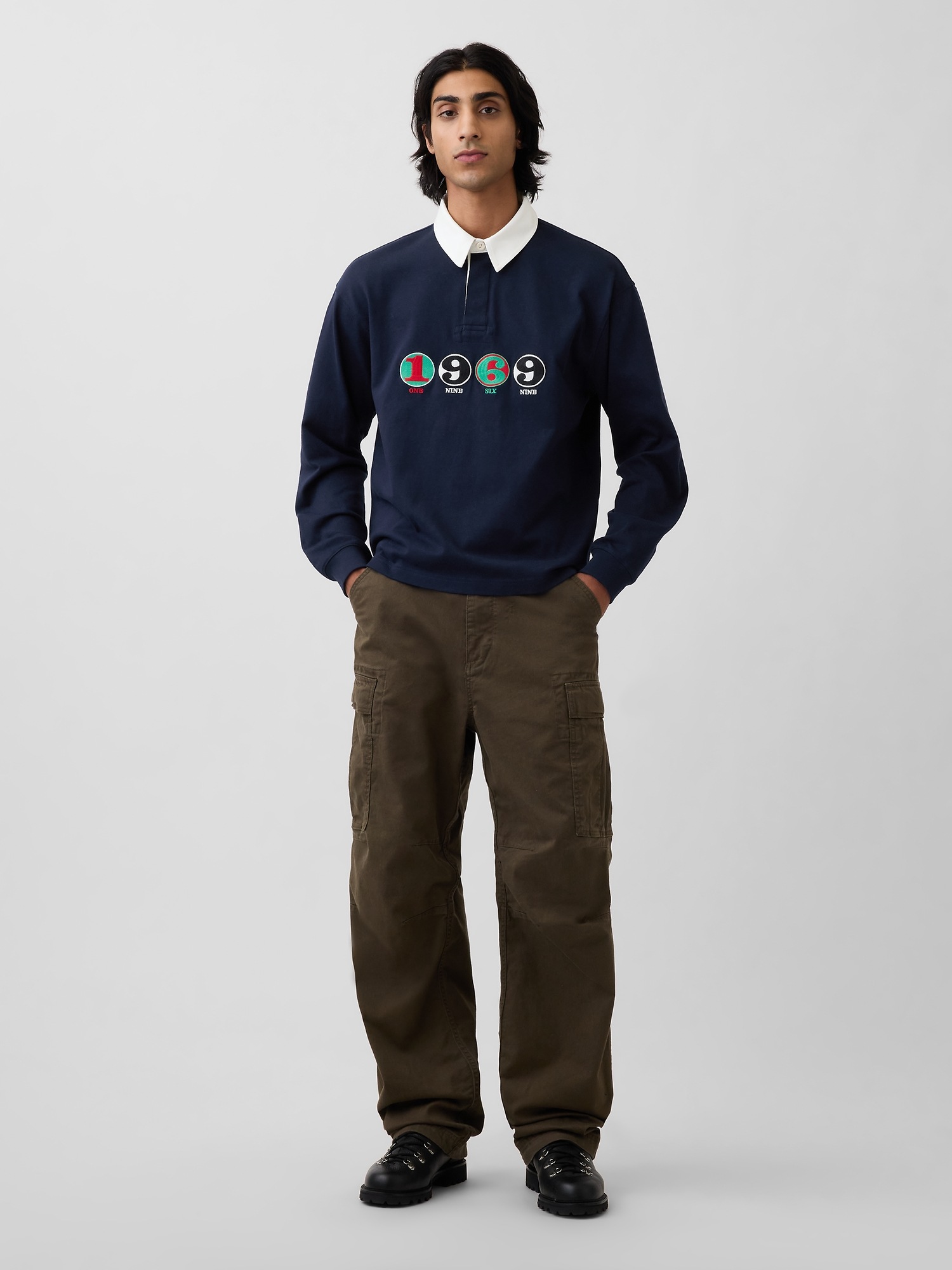 Мужские рубашки Gap Robert Indiana 1969 Polo Shirt — фото 2