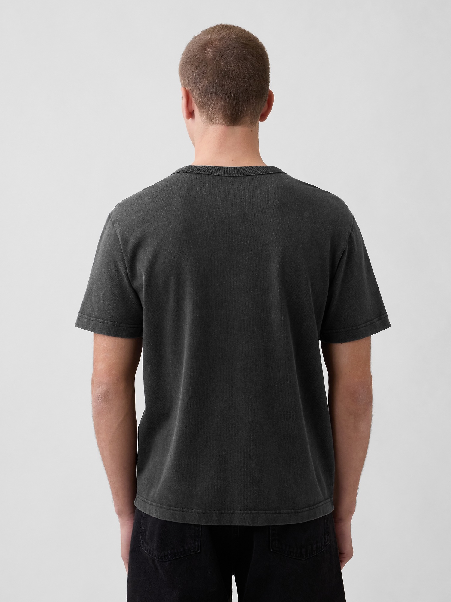 Мужские футболки Gap Heavyweight Relaxed Logo T-Shirt — фото 3