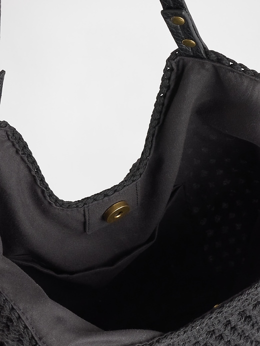 Image number 3 showing, Crochet Tote Bag