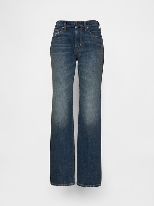 Image number 5 showing, Mid Rise Rigid Relaxed Flare Jeans