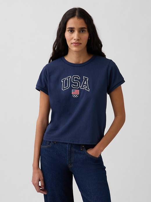 Image number 1 showing, Team USA Crop T-Shirt