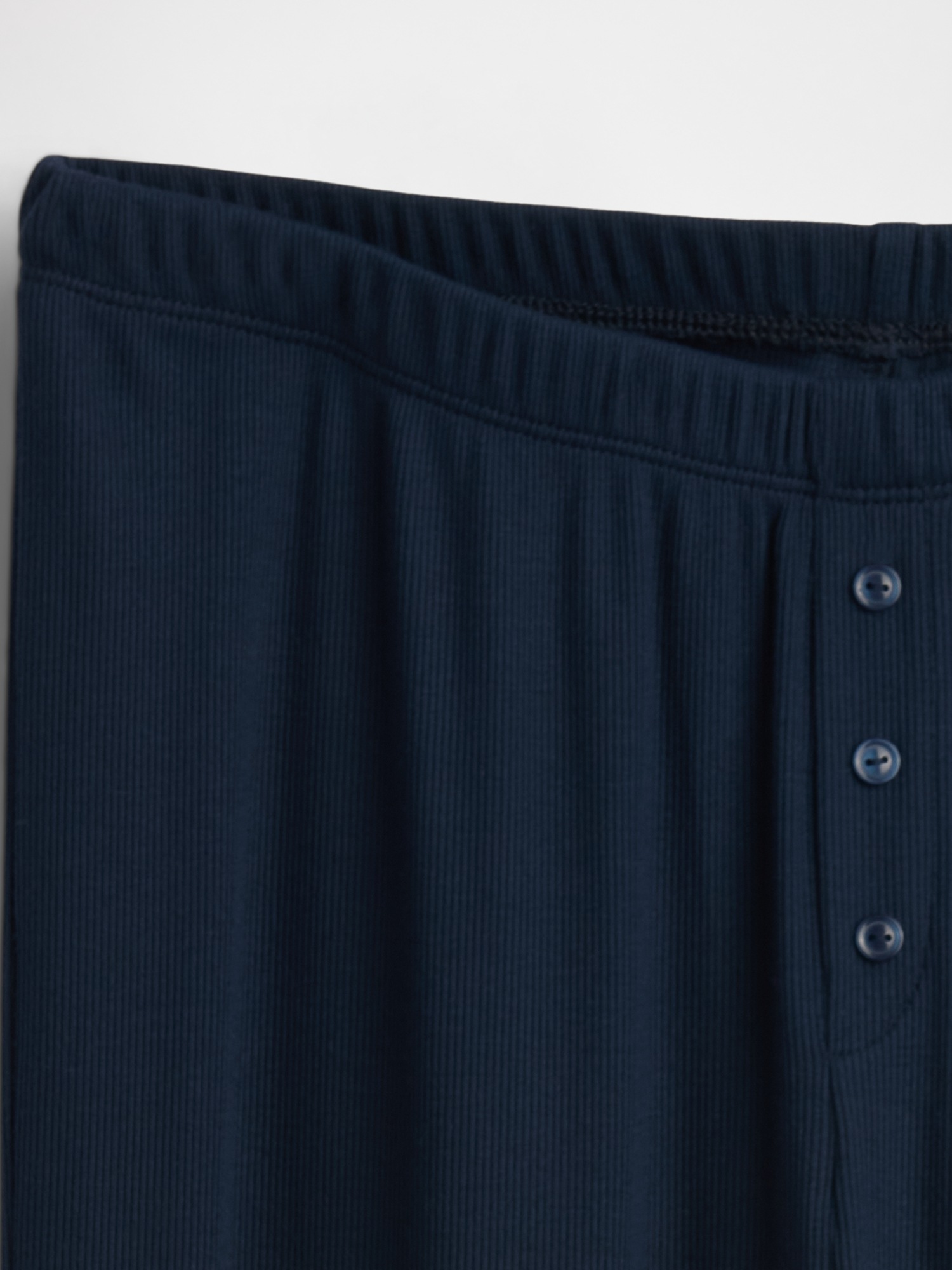 Пижамные брюки MiniRib Wide-Leg — Gap, цвет: Синий — фото 4