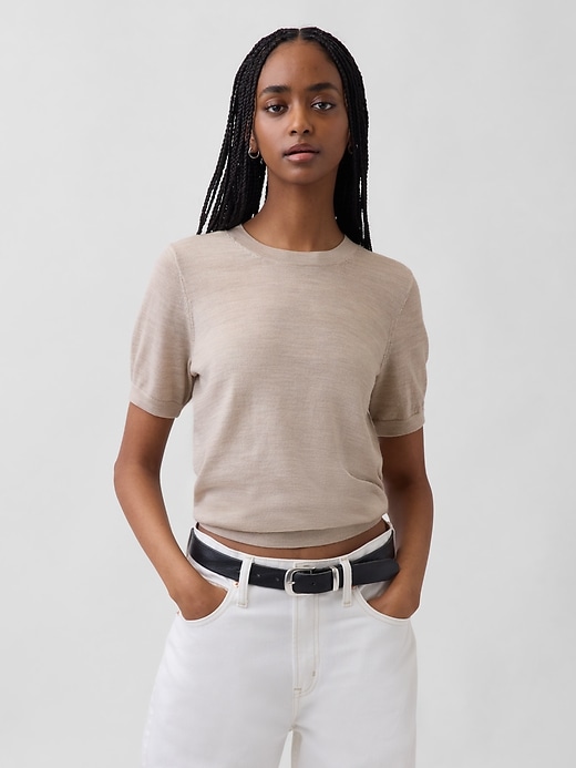 Image number 1 showing, 100% Merino Wool Sweater Top